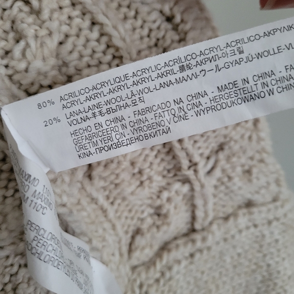 ZARA wool chunky cable knit sweater - Picture 6 of 14